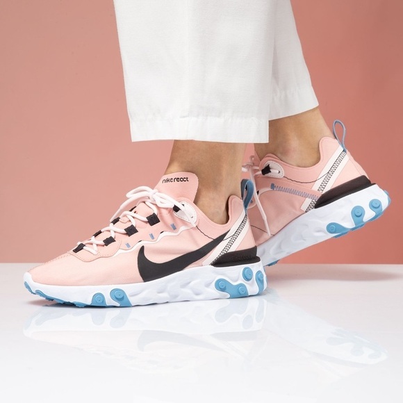 Nike Women's React Element 55 Sneakers, Coral Stardust (Sz 7.5) - Picture 2 of 10